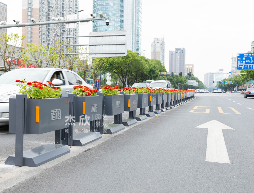 【機非花箱】未來之城不銹鋼道路花箱護欄